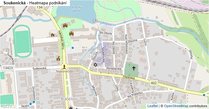 Soukenická - mapa podnikání