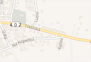 Třešťská v obci Batelov - mapa ulice