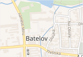 U Kulturního domu v obci Batelov - mapa ulice