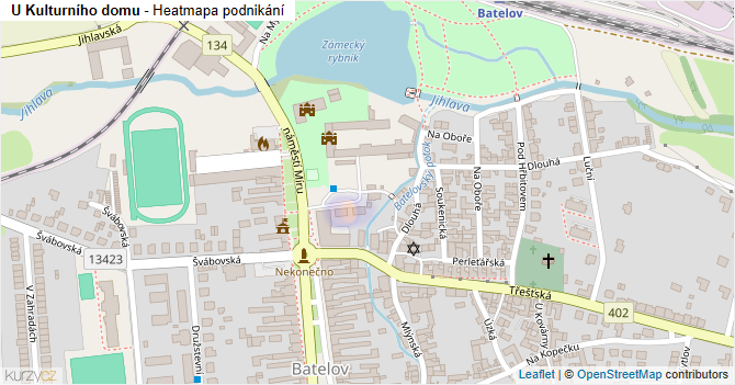 U Kulturního domu - mapa podnikání