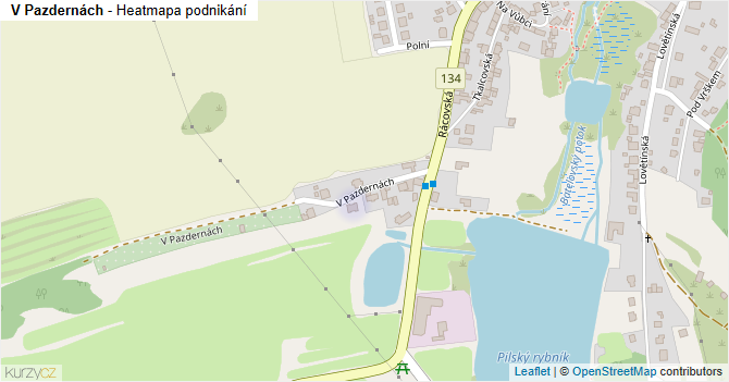 V Pazdernách - mapa podnikání