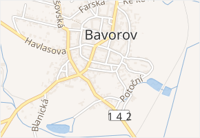 Brožíkova v obci Bavorov - mapa ulice