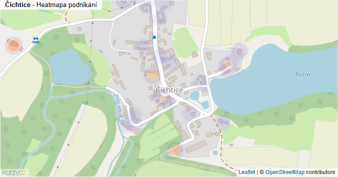 Čichtice - mapa podnikání