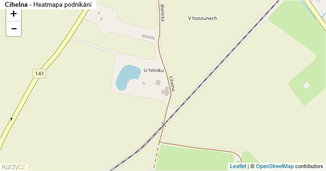 Cihelna - mapa podnikání