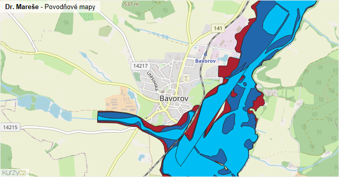 Dr. Mareše - záplavové mapy stoleté vody