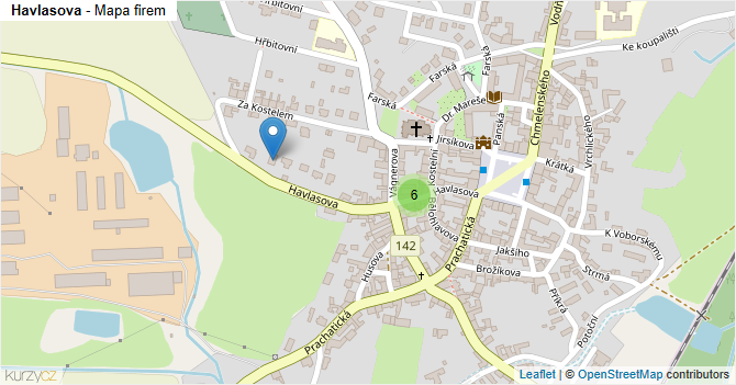Havlasova - mapa firem