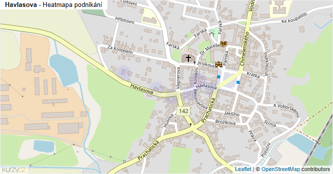 Havlasova - mapa podnikání