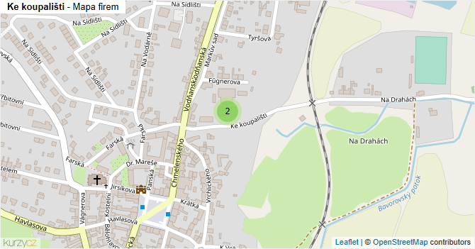 Ke koupališti - mapa firem