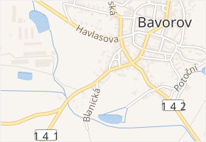 Prachatická v obci Bavorov - mapa ulice