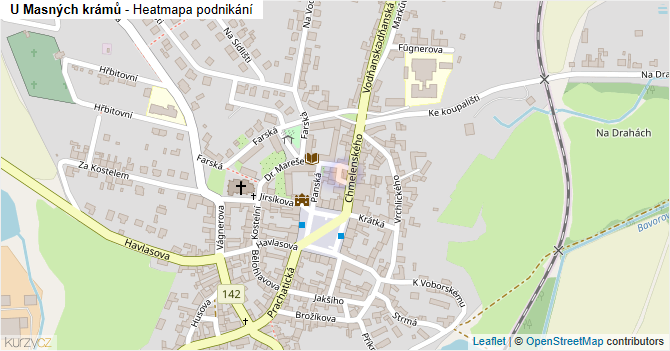 U Masných krámů - mapa podnikání