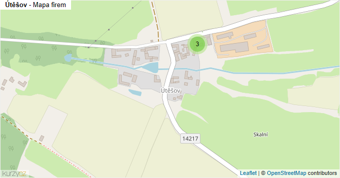 Útěšov - mapa firem