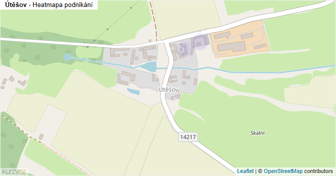 Útěšov - mapa podnikání