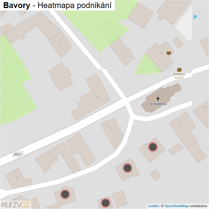 Mapa Bavory - Firmy v obci.