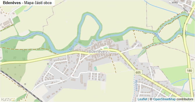 Bdeněves - mapa části obce