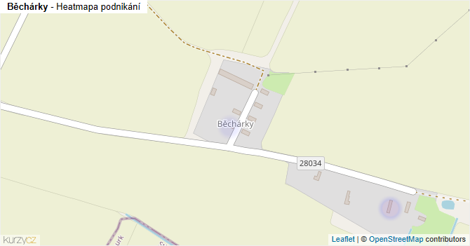Běchárky - mapa podnikání
