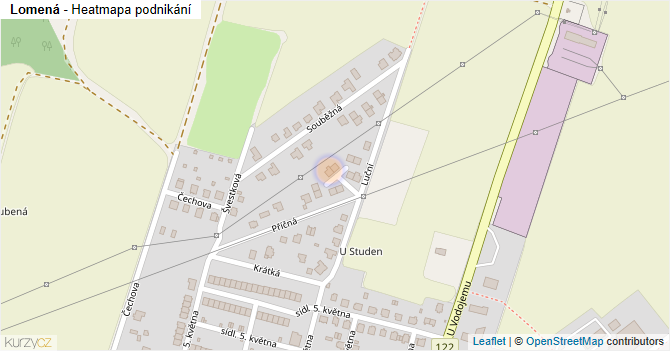 Lomená - mapa podnikání