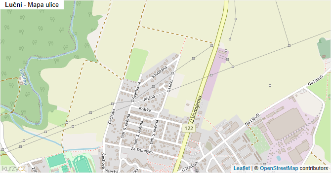 Luční - mapa ulice