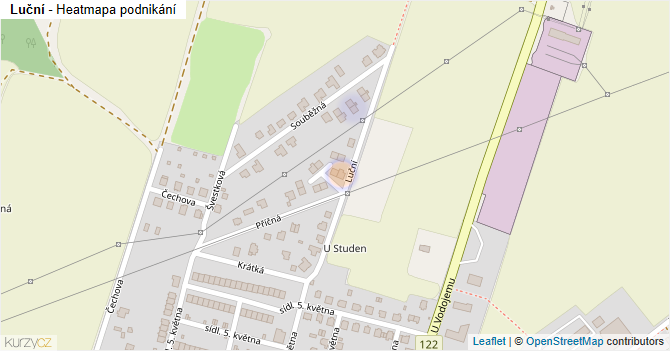 Luční - mapa podnikání