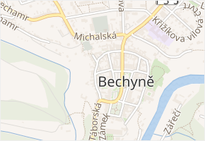 Masokrámská v obci Bechyně - mapa ulice