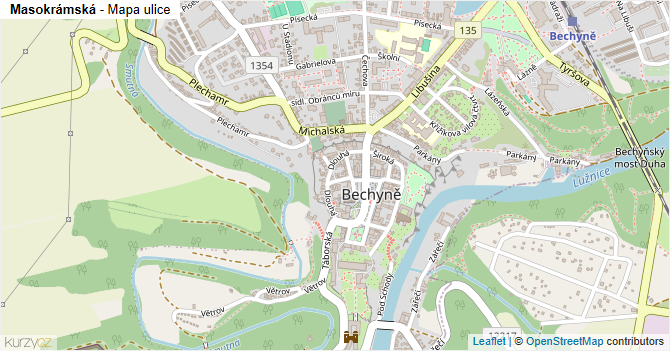 Masokrámská - mapa ulice