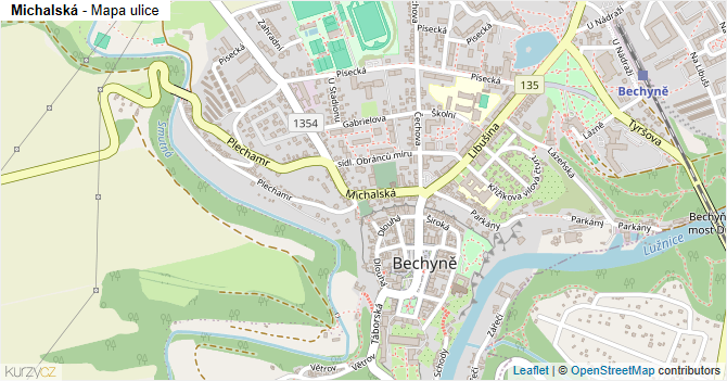 Michalská - mapa ulice