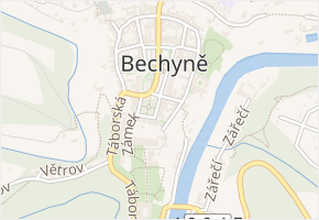 nám. T. G. Masaryka v obci Bechyně - mapa ulice