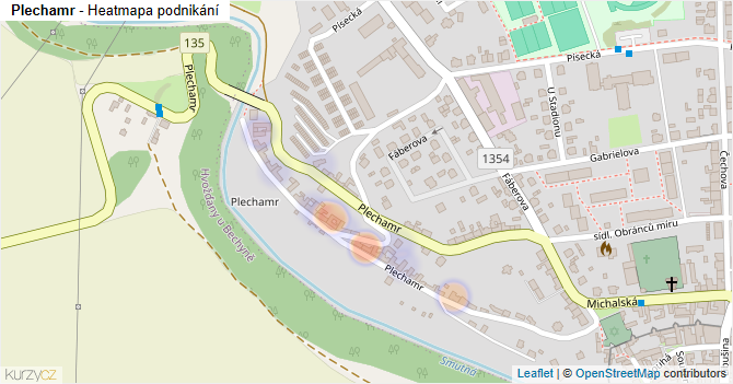 Plechamr - mapa podnikání