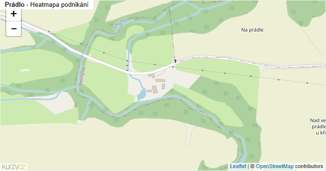 Prádlo - mapa podnikání