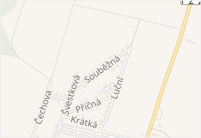 Souběžná v obci Bechyně - mapa ulice