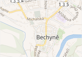 Soukenická v obci Bechyně - mapa ulice