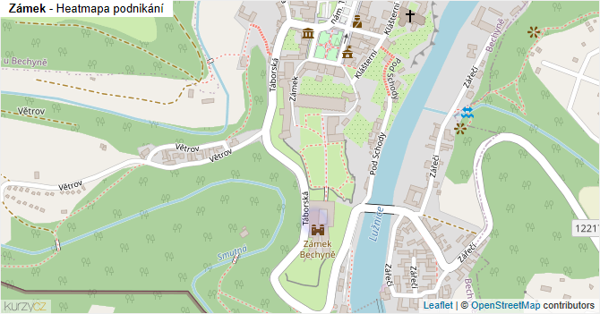 Zámek - mapa podnikání