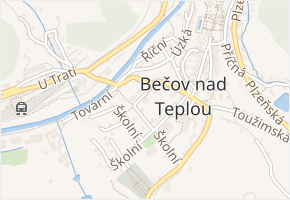 Nová v obci Bečov nad Teplou - mapa ulice