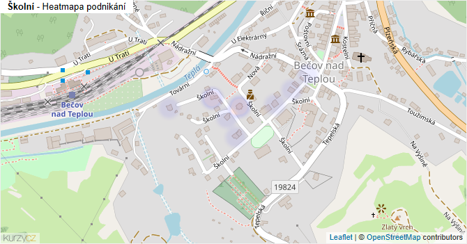 Školní - mapa podnikání