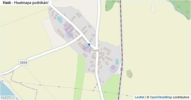 Hatě - mapa podnikání