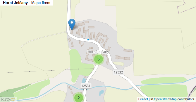 Horní Jelčany - mapa firem