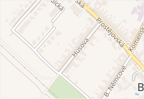 Husova v obci Bedihošť - mapa ulice