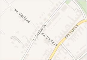 L. Svobody v obci Bedihošť - mapa ulice