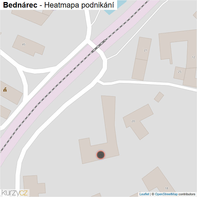Mapa Bednárec - Firmy v obci.