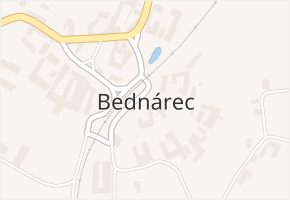 Bednárec v obci Bednárec - mapa části obce