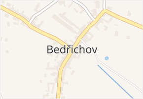 Bedřichov v obci Bedřichov - mapa části obce