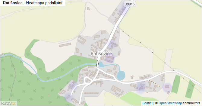 Ratišovice - mapa podnikání