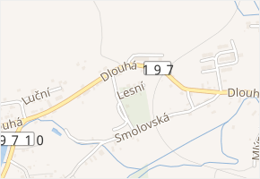 Lesní v obci Bělá nad Radbuzou - mapa ulice