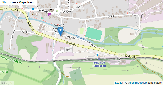 Nádražní - mapa firem