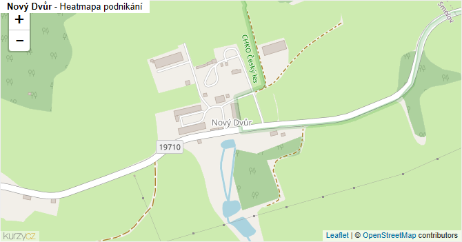 Nový Dvůr - mapa podnikání