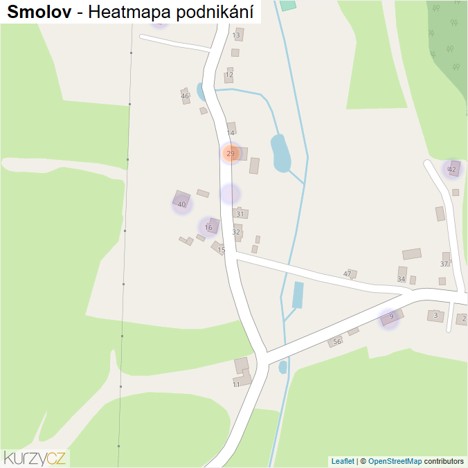Mapa Smolov - Firmy v části obce.