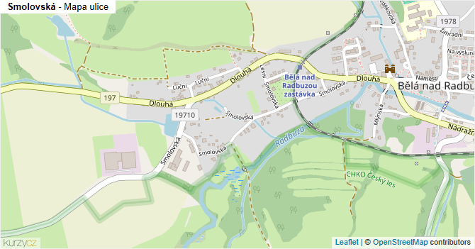 Smolovská - mapa ulice