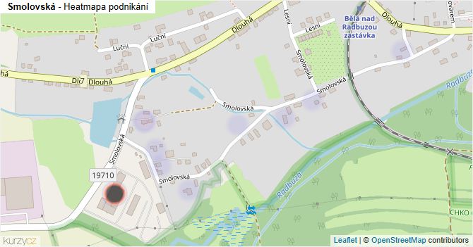 Smolovská - mapa podnikání
