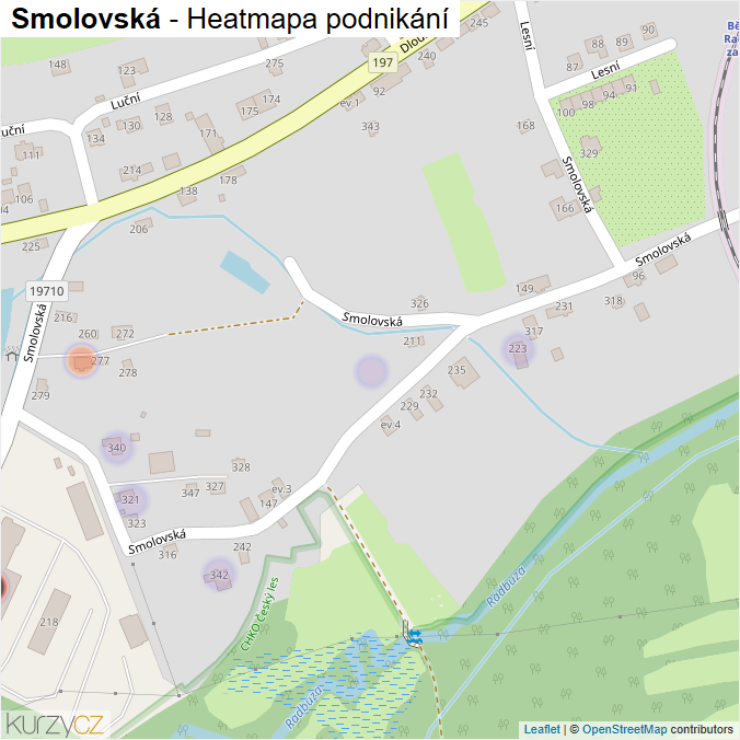 Mapa Smolovská - Firmy v ulici.