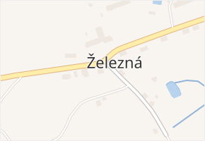 Železná v obci Bělá nad Radbuzou - mapa části obce