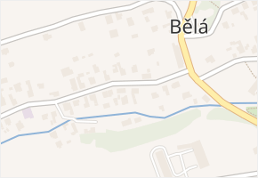 Bělá v obci Bělá - mapa části obce